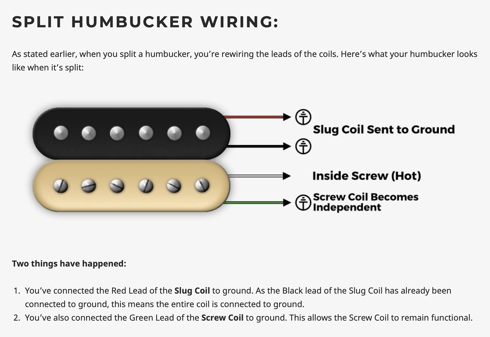 How Do You Wire Epiphone Probuckers To Use Them Simply As Single Coil Pickups The Tone Rooms